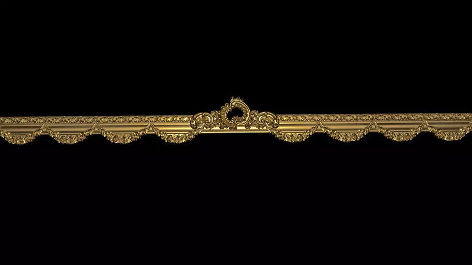 Carved decor CNC model 3D model 02 3D model