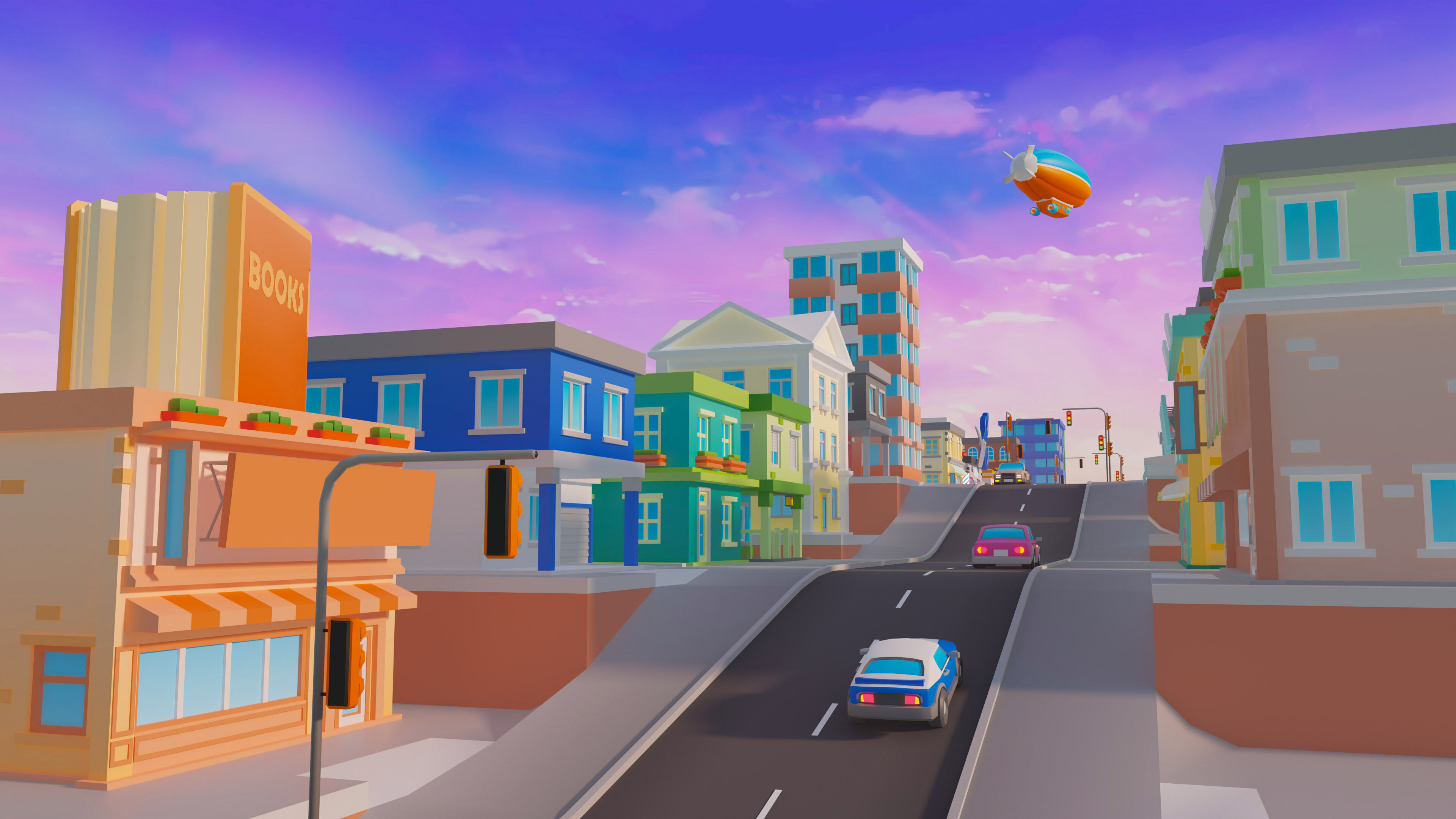 City   Low-poly 3D model_33