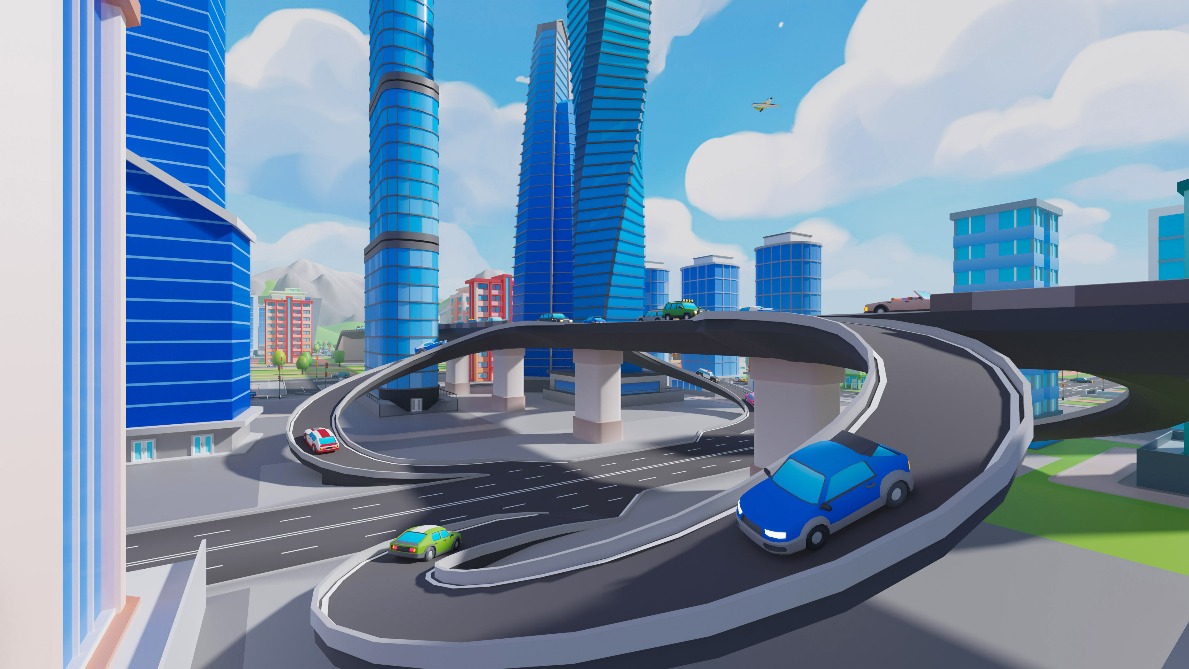 City   Low-poly 3D model_30