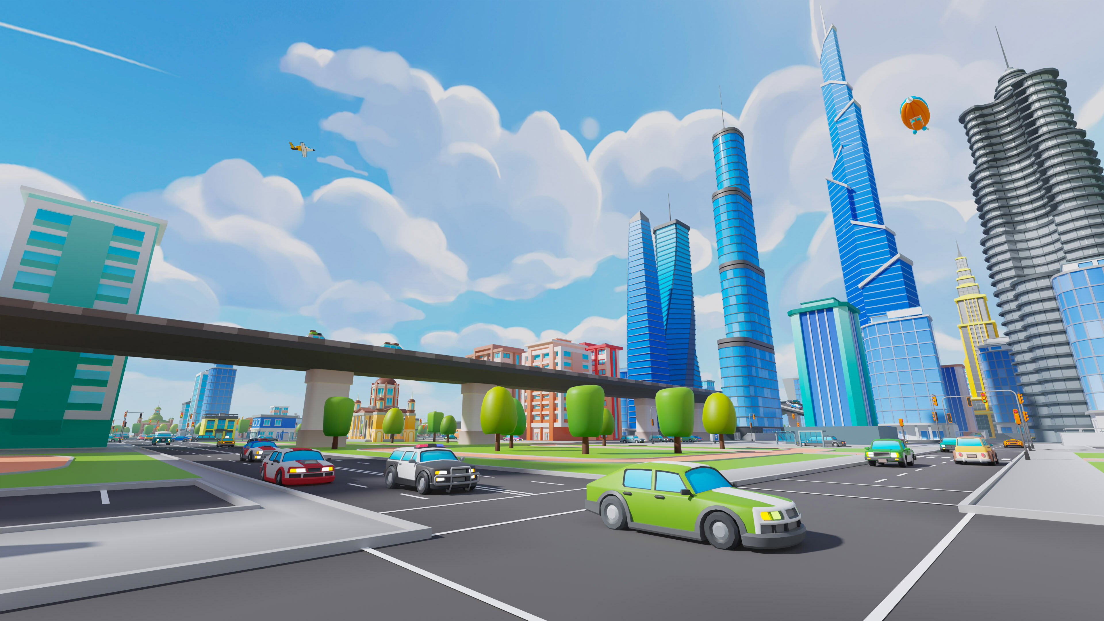 City   Low-poly 3D model_50