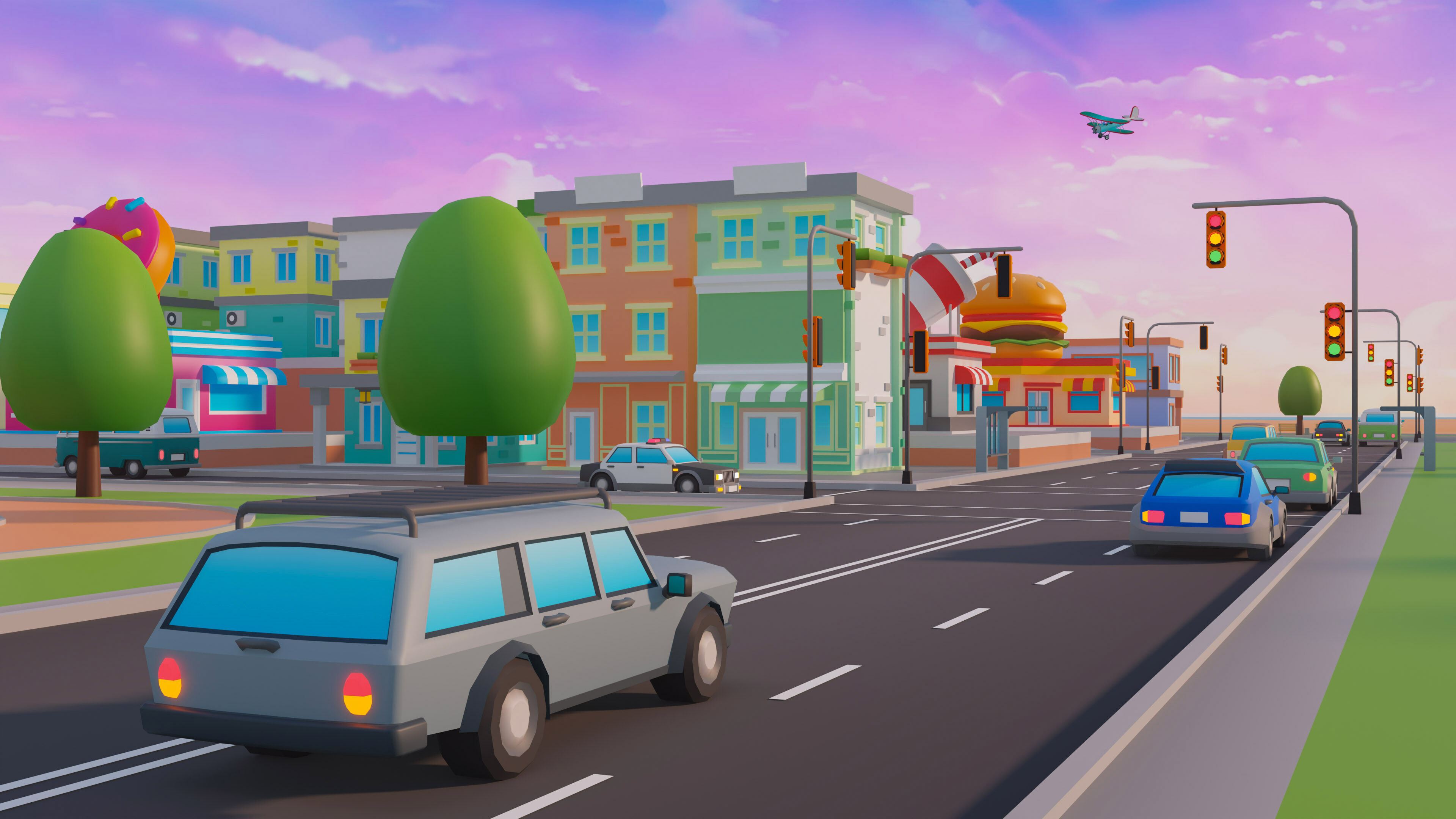 City   Low-poly 3D model_52