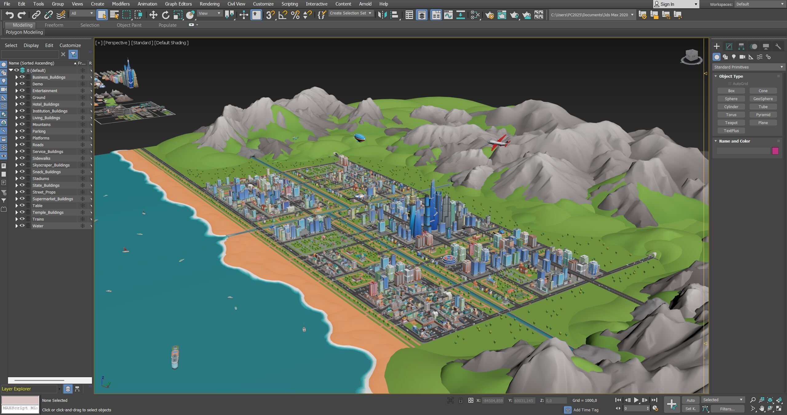 City   Low-poly 3D model_64