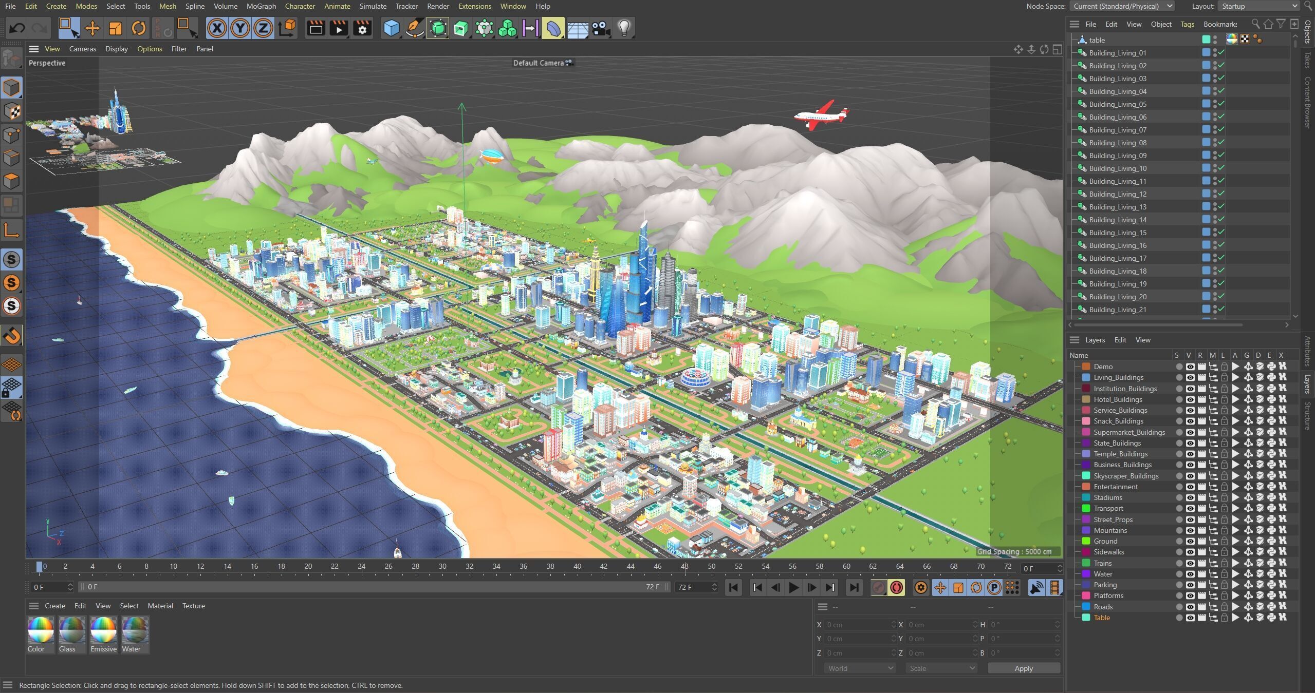City   Low-poly 3D model_62