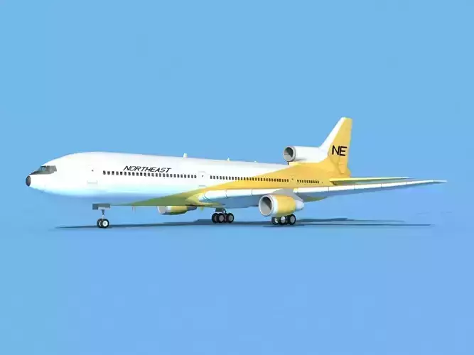 Lockheed L-1011 Northeast 3D model