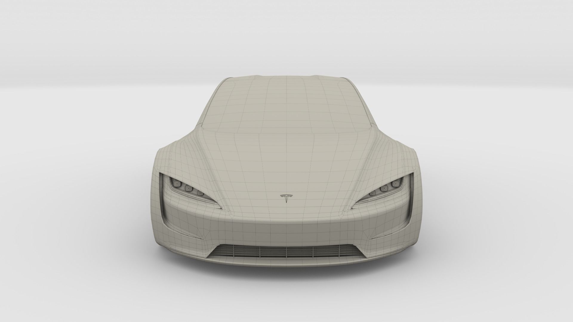 Tesla Roadster Yellow with Chassis 3D model_35