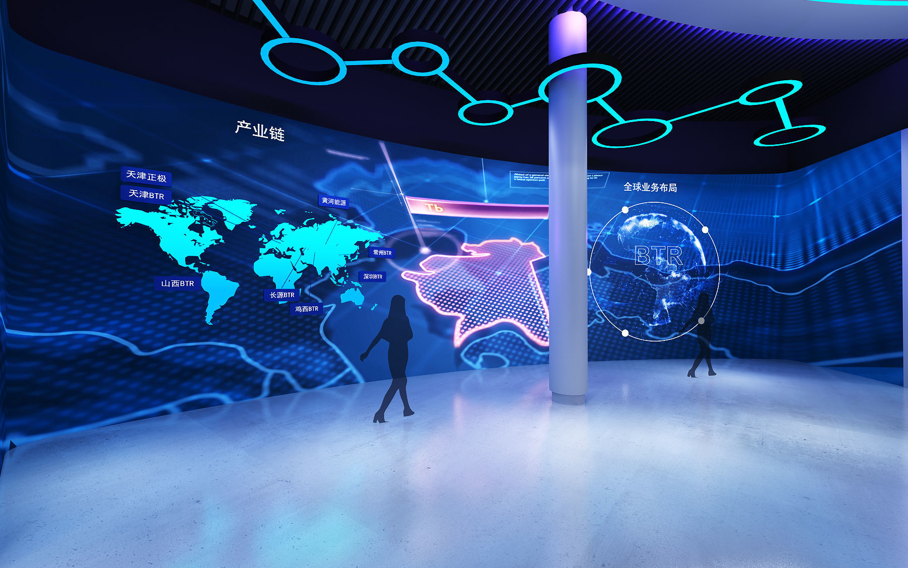 Science and technology enterprise exhibition hall design 3D model_7