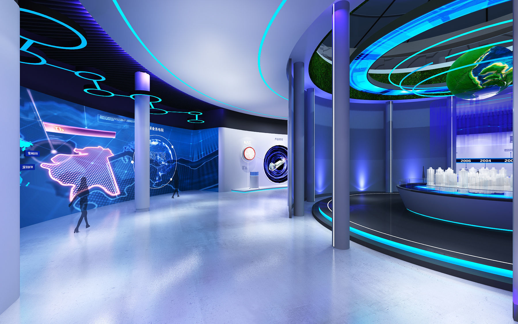 Science and technology enterprise exhibition hall design 3D model_2