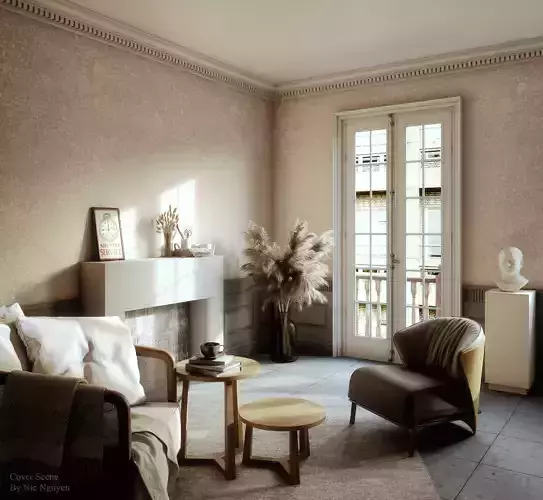Beige Livingroom