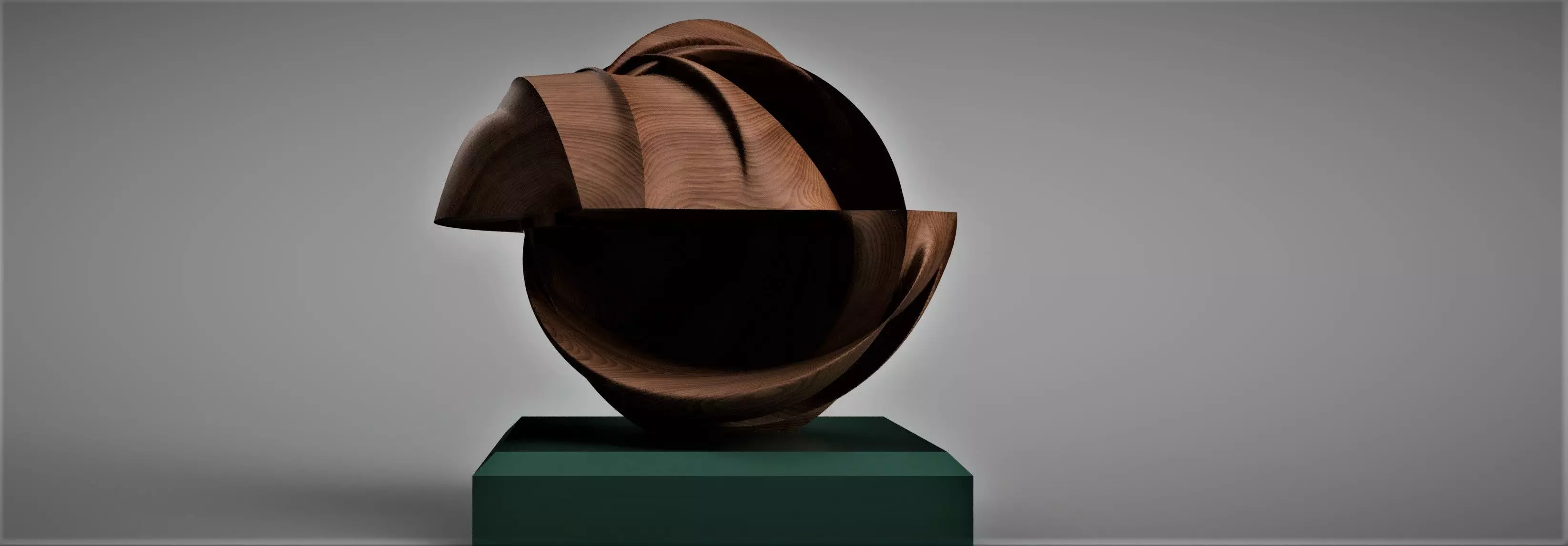 Woden Snail Shell CNC 3d 3D model_0