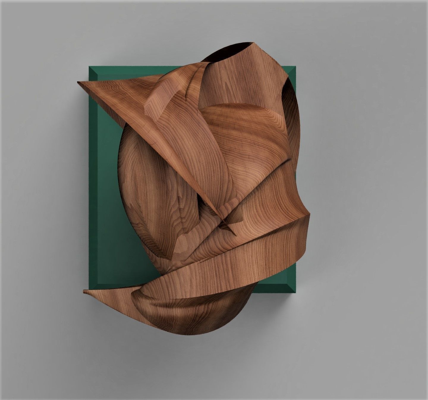 Woden Snail Shell CNC 3d 3D model_4