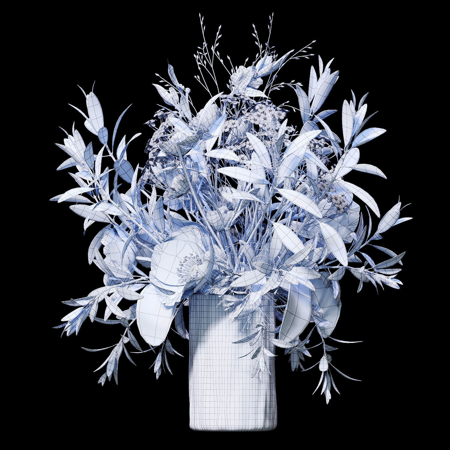 Bouquet 07 3D model_7