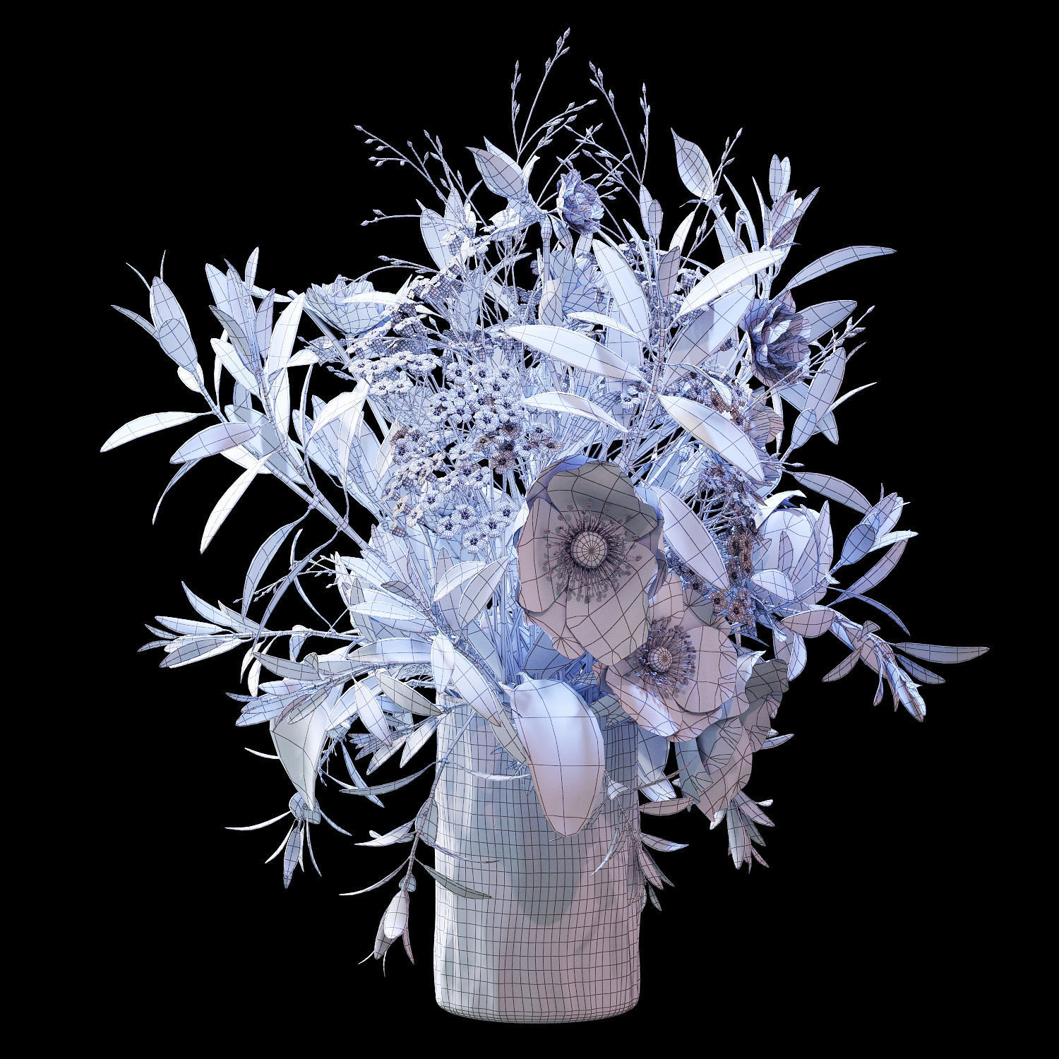 Bouquet 07 3D model_5