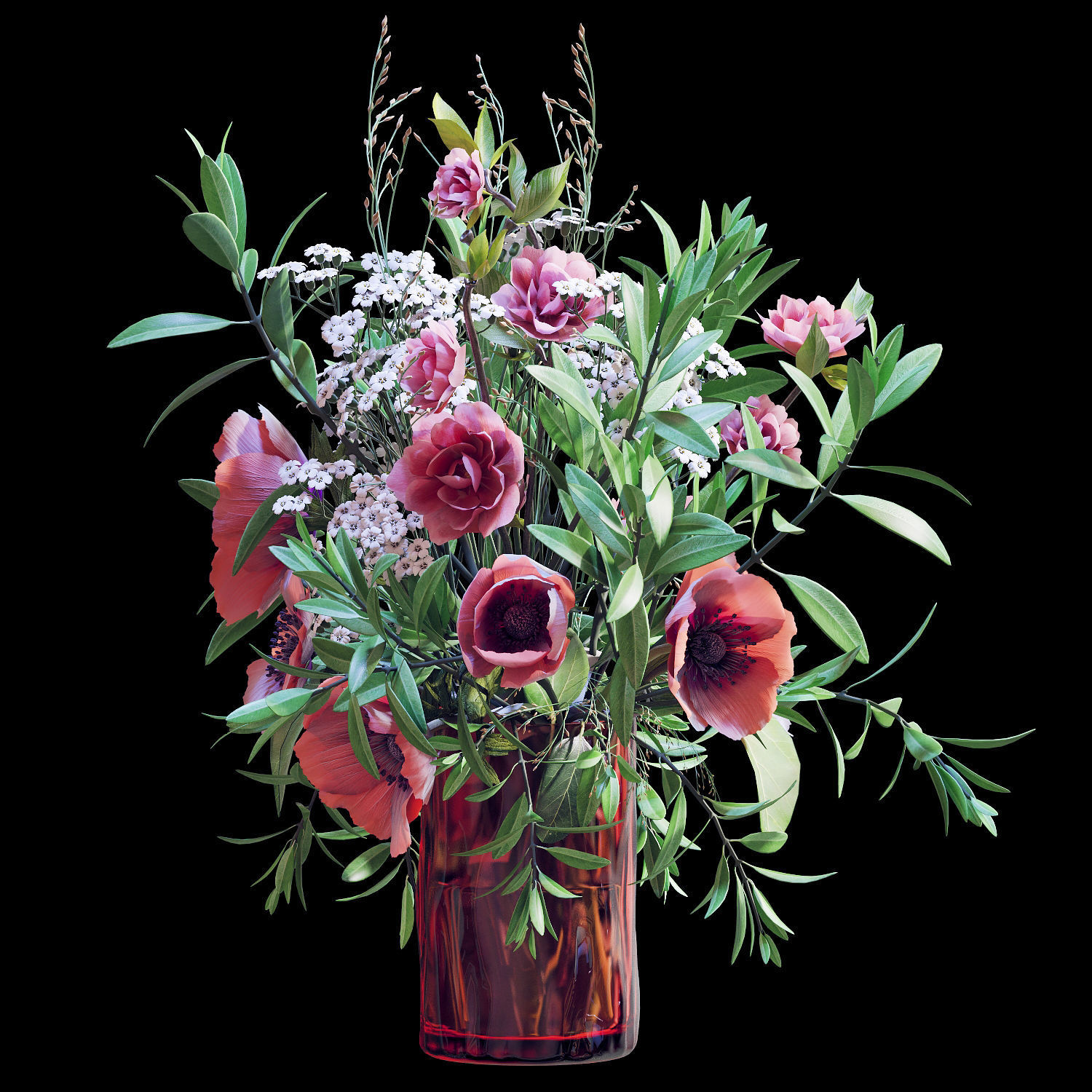 Bouquet 07 3D model_8