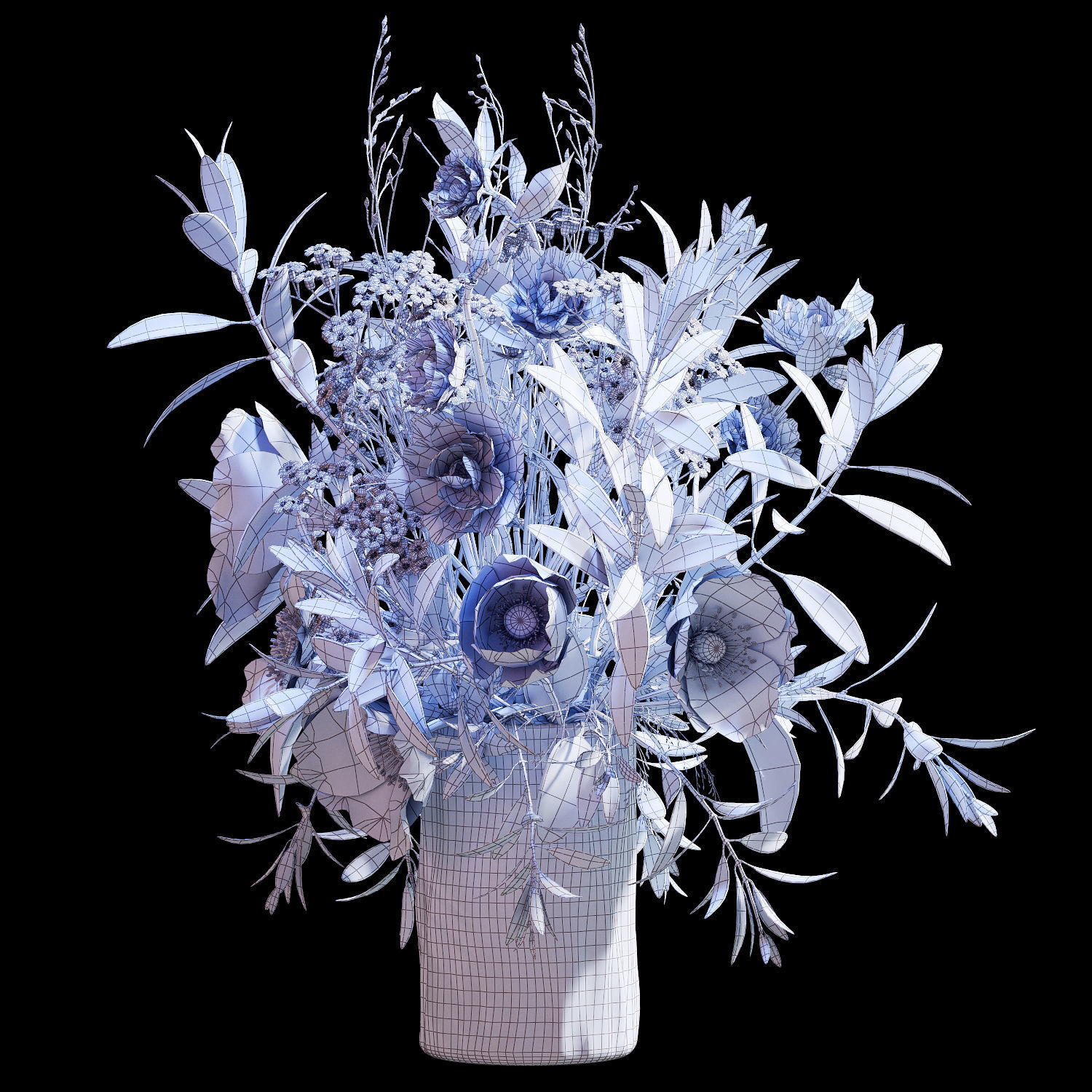 Bouquet 07 3D model_9