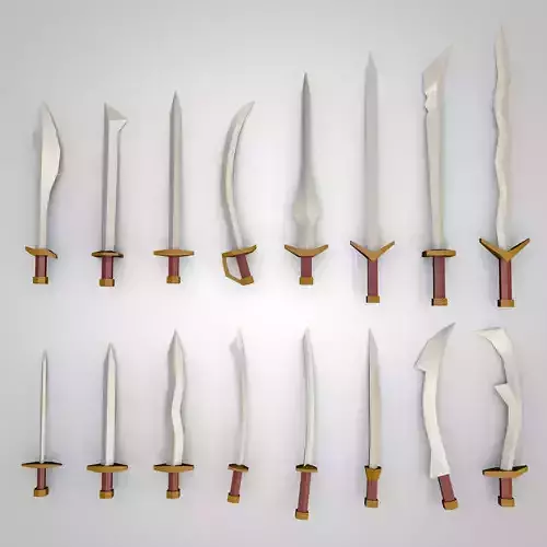 Low Poly Swords Pack