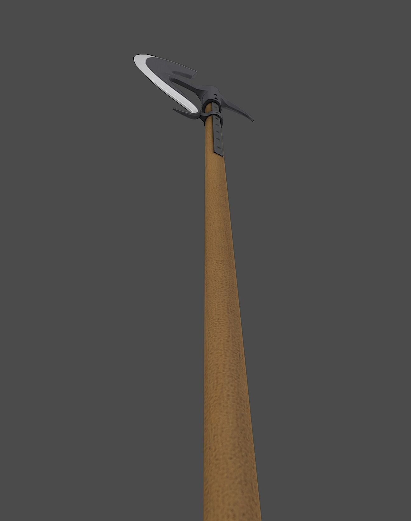 Bardiche sword Low-poly 3D model_10