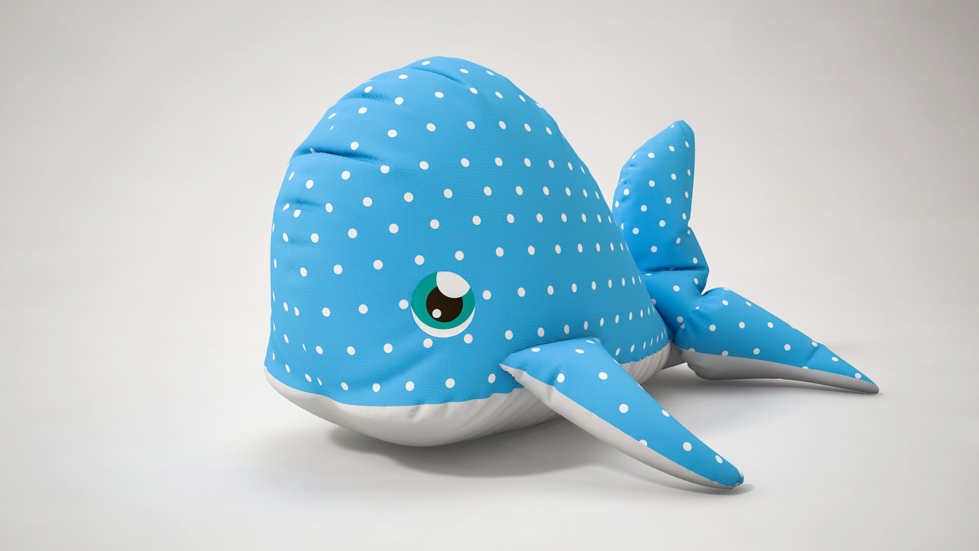Stuffed Toy Dolphin 3D model_3