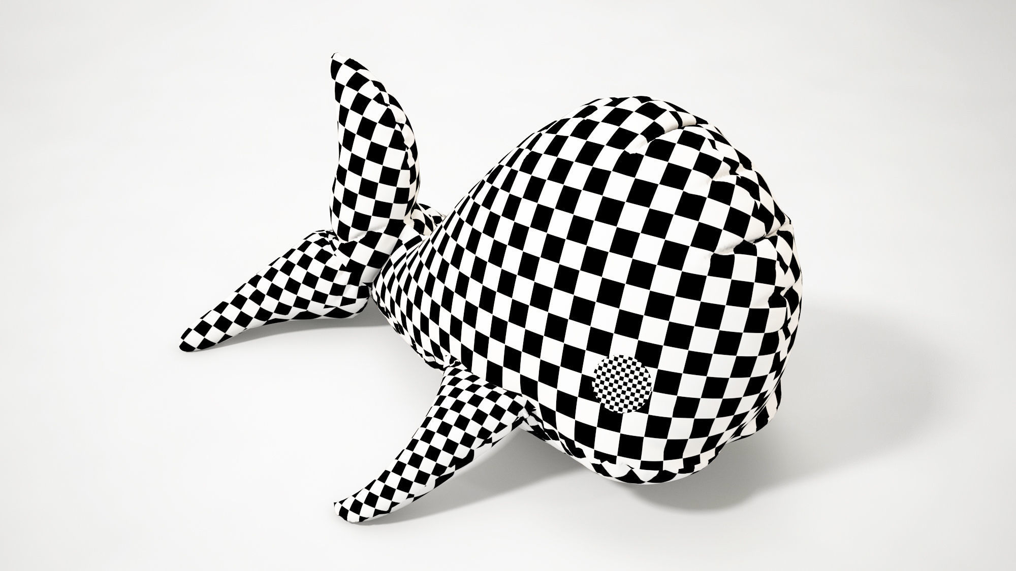 Stuffed Toy Dolphin 3D model_5