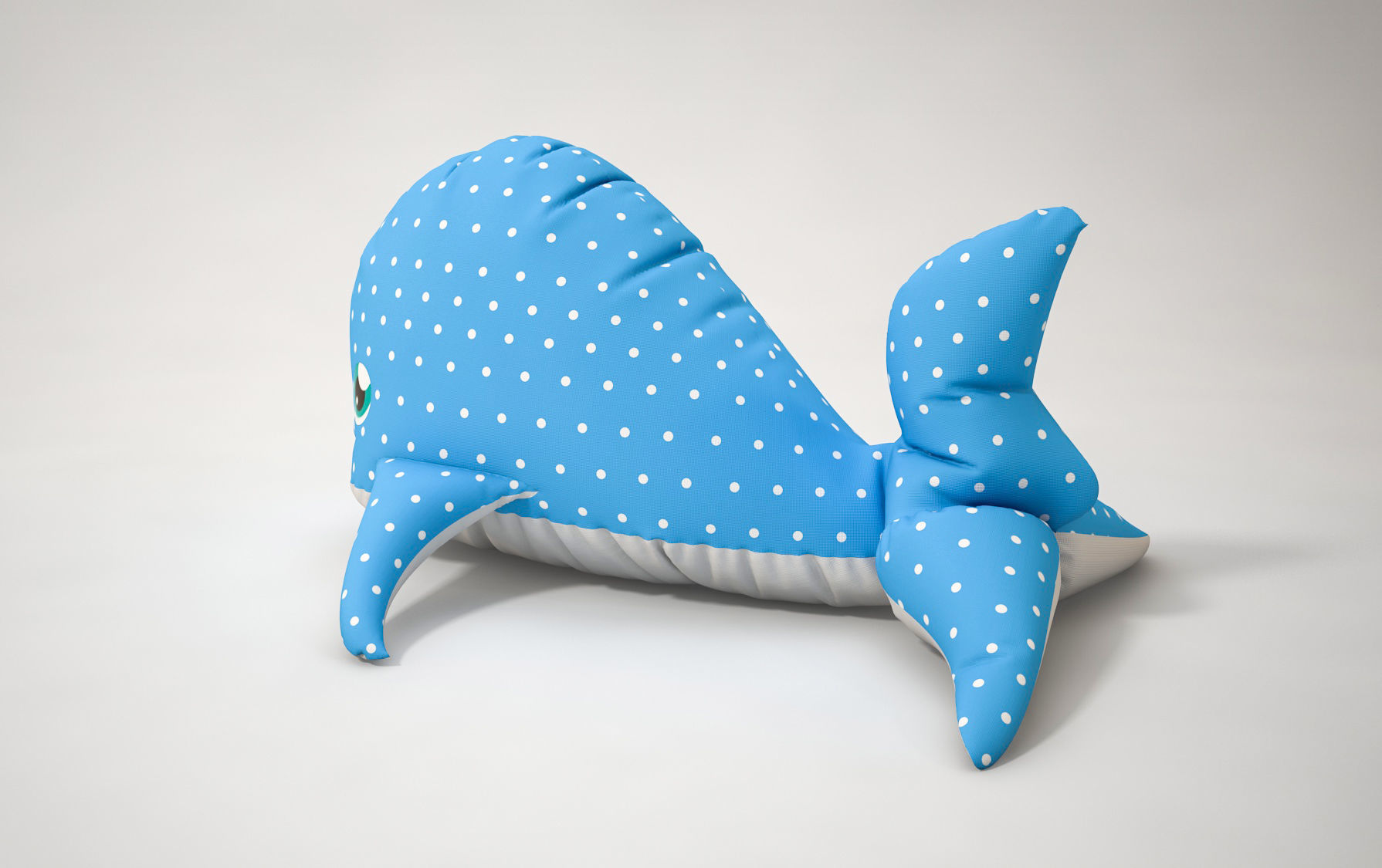 Stuffed Toy Dolphin 3D model_1