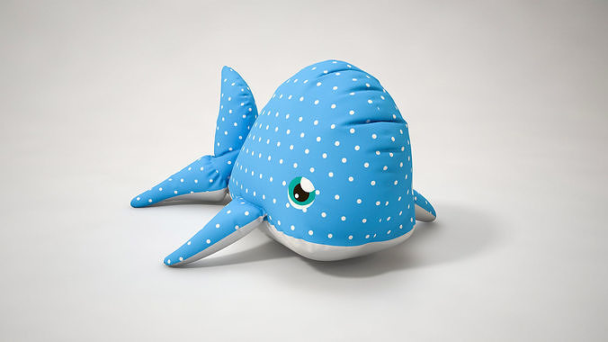 Stuffed Toy Dolphin 3D model