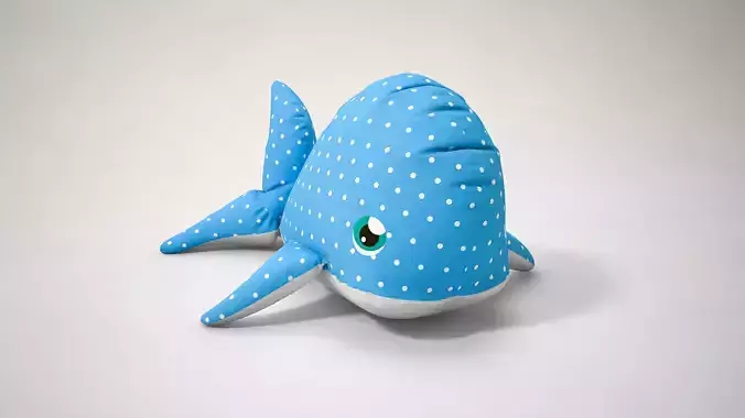 Stuffed Toy Dolphin 3D model