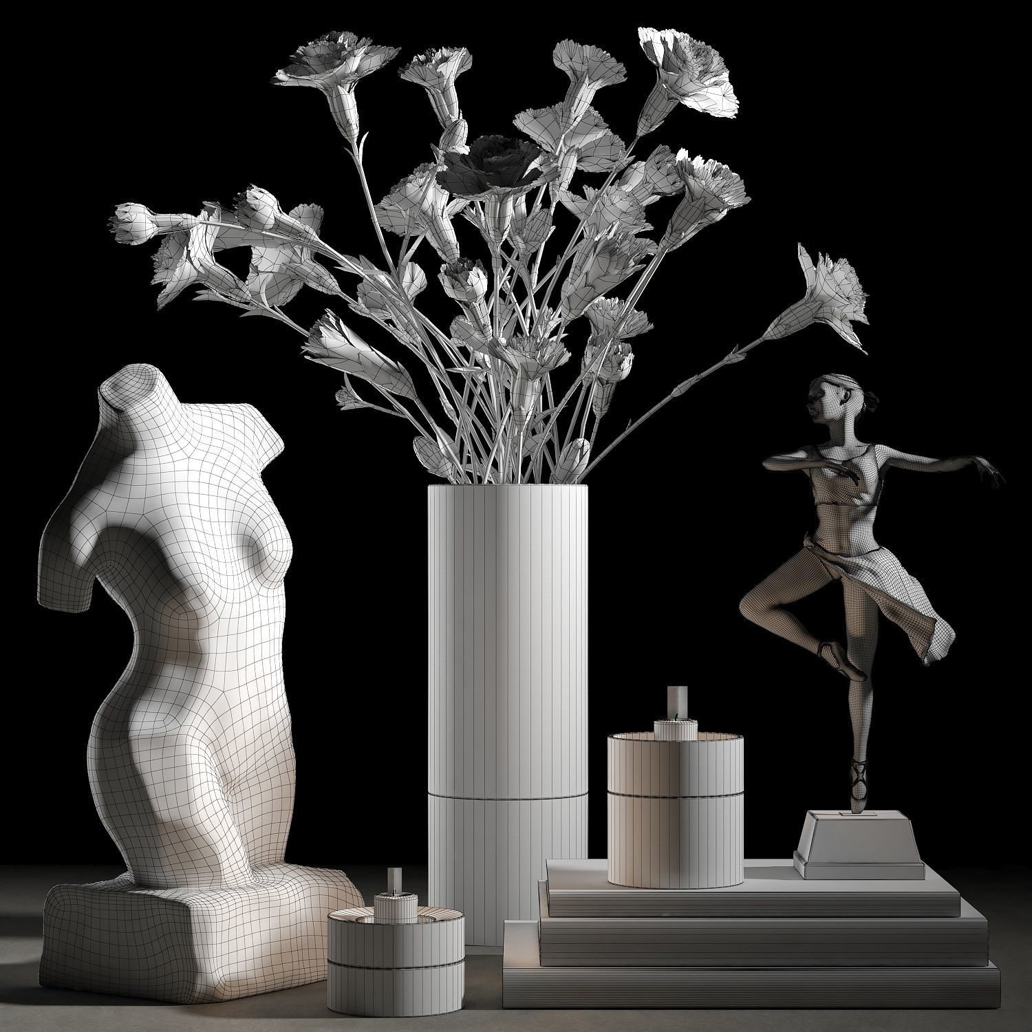 Decorative set 012 3D model_2