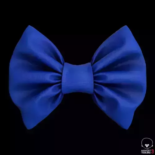 Multi-textured Mid poly bow tie Low-poly 3D model