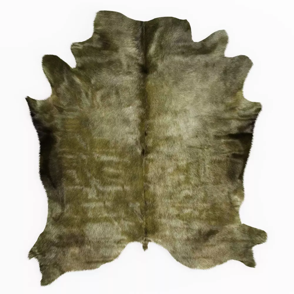 Green Cowhide Rug 3D model