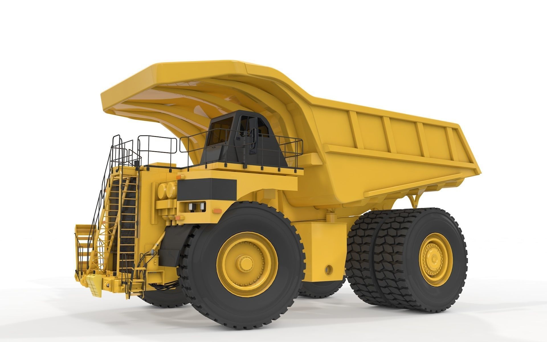 Rigged Mining Truck  3D model_29