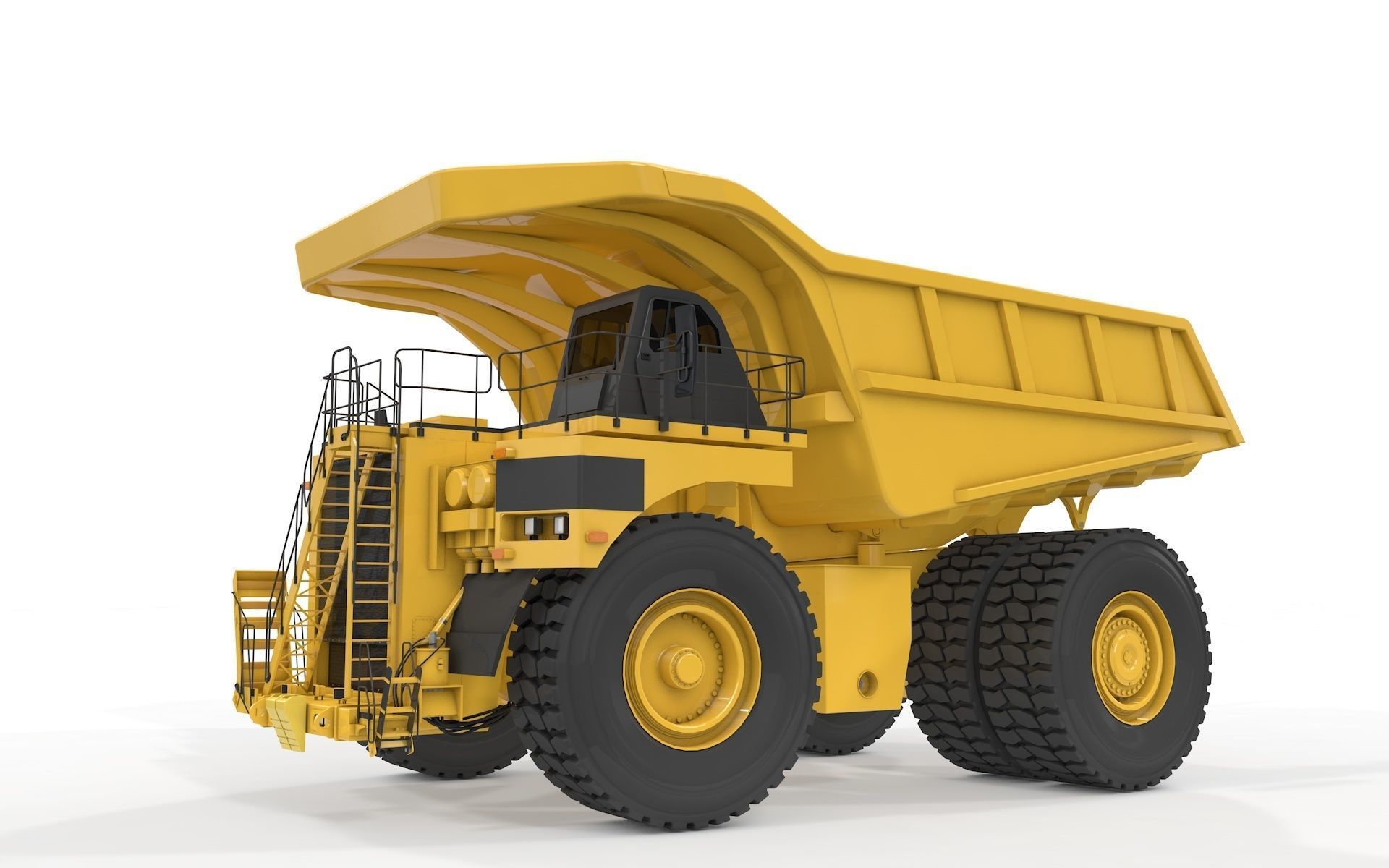 Rigged Mining Truck  3D model_22
