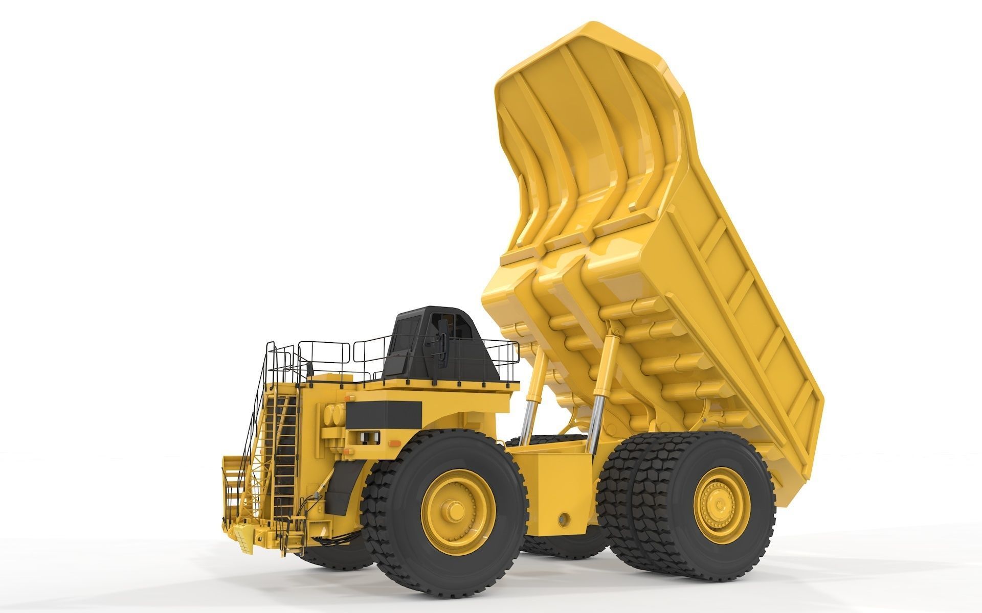 Rigged Mining Truck  3D model_15