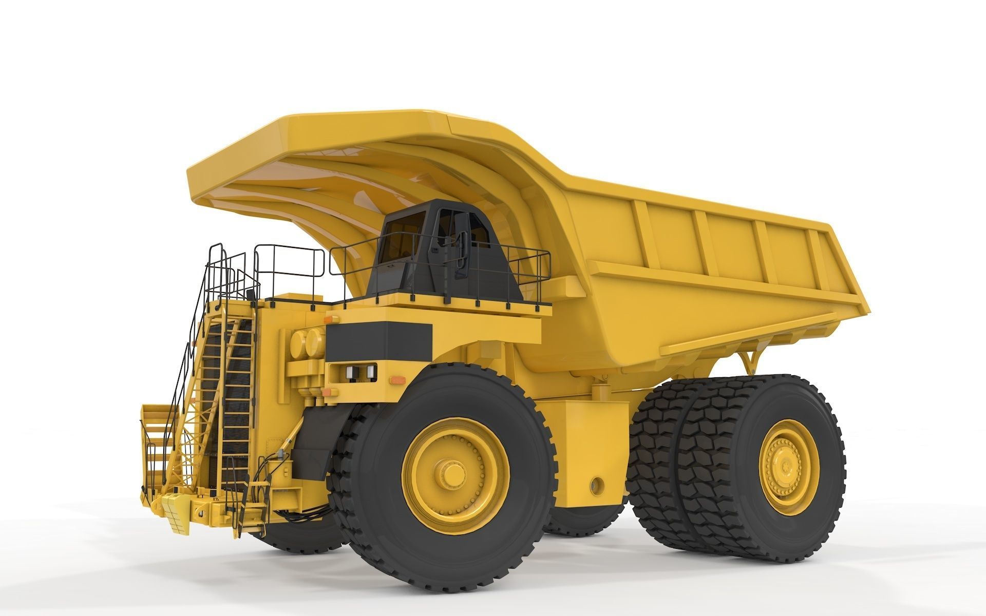 Rigged Mining Truck  3D model_26