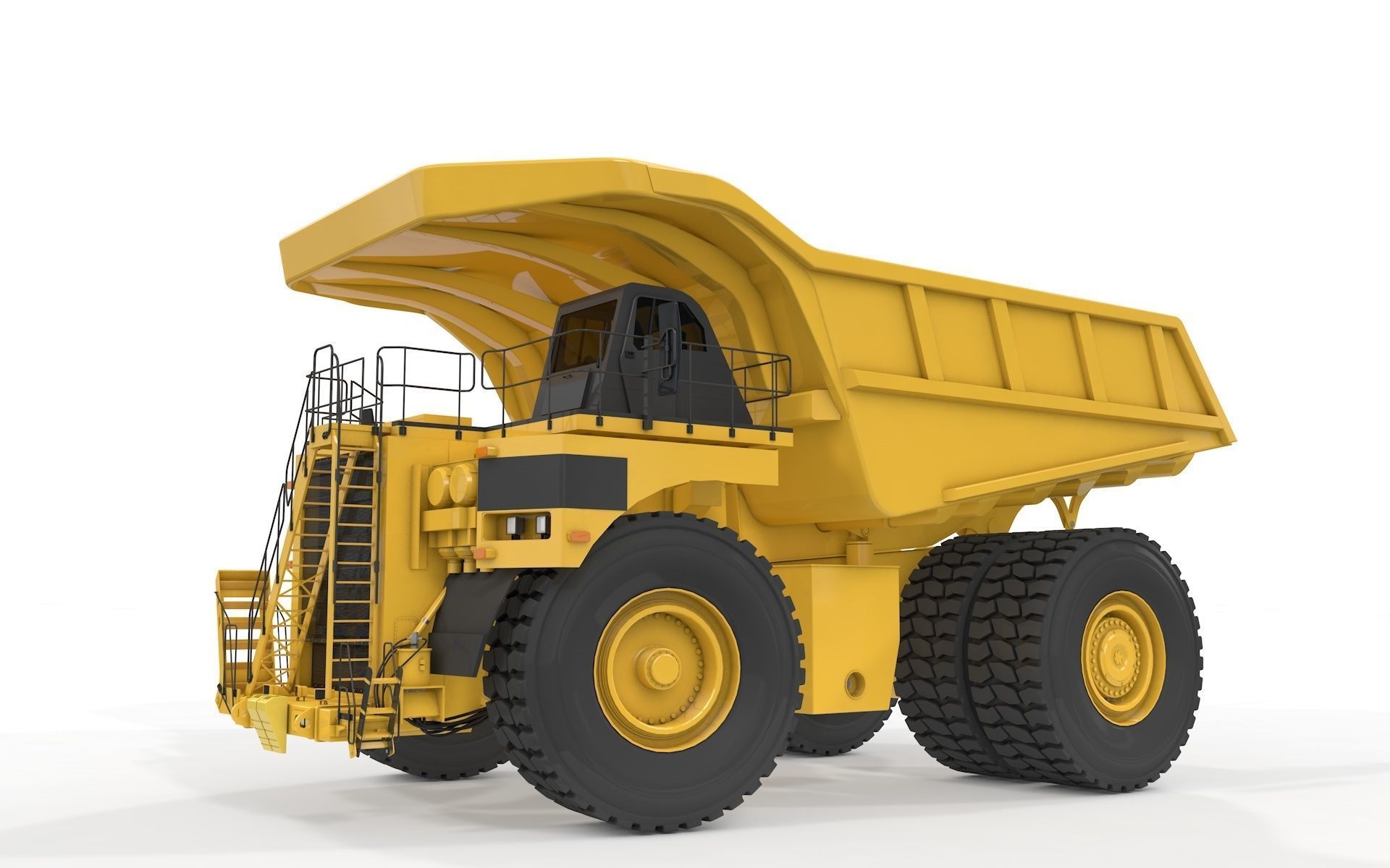 Rigged Mining Truck  3D model_24