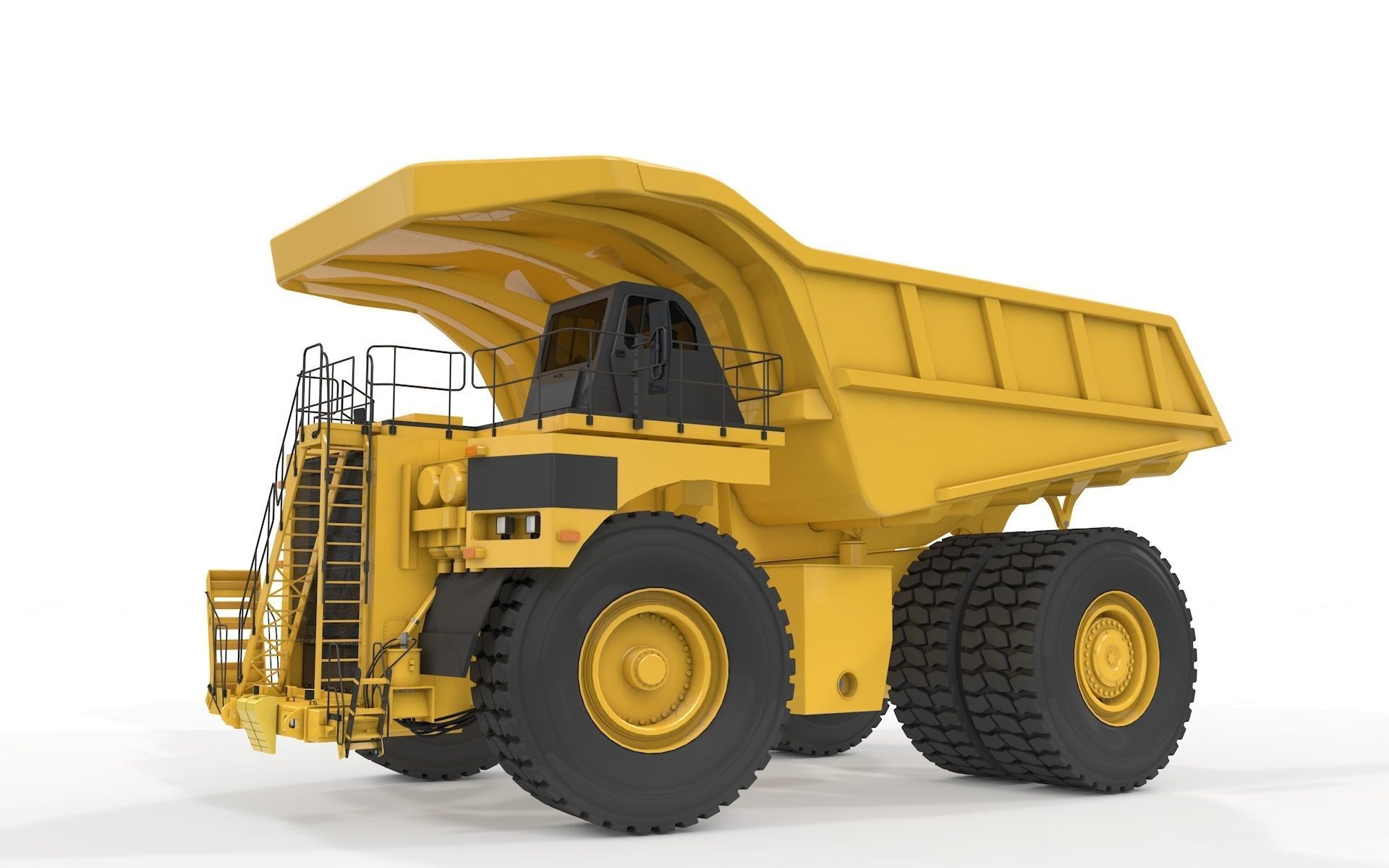 Rigged Mining Truck  3D model_25