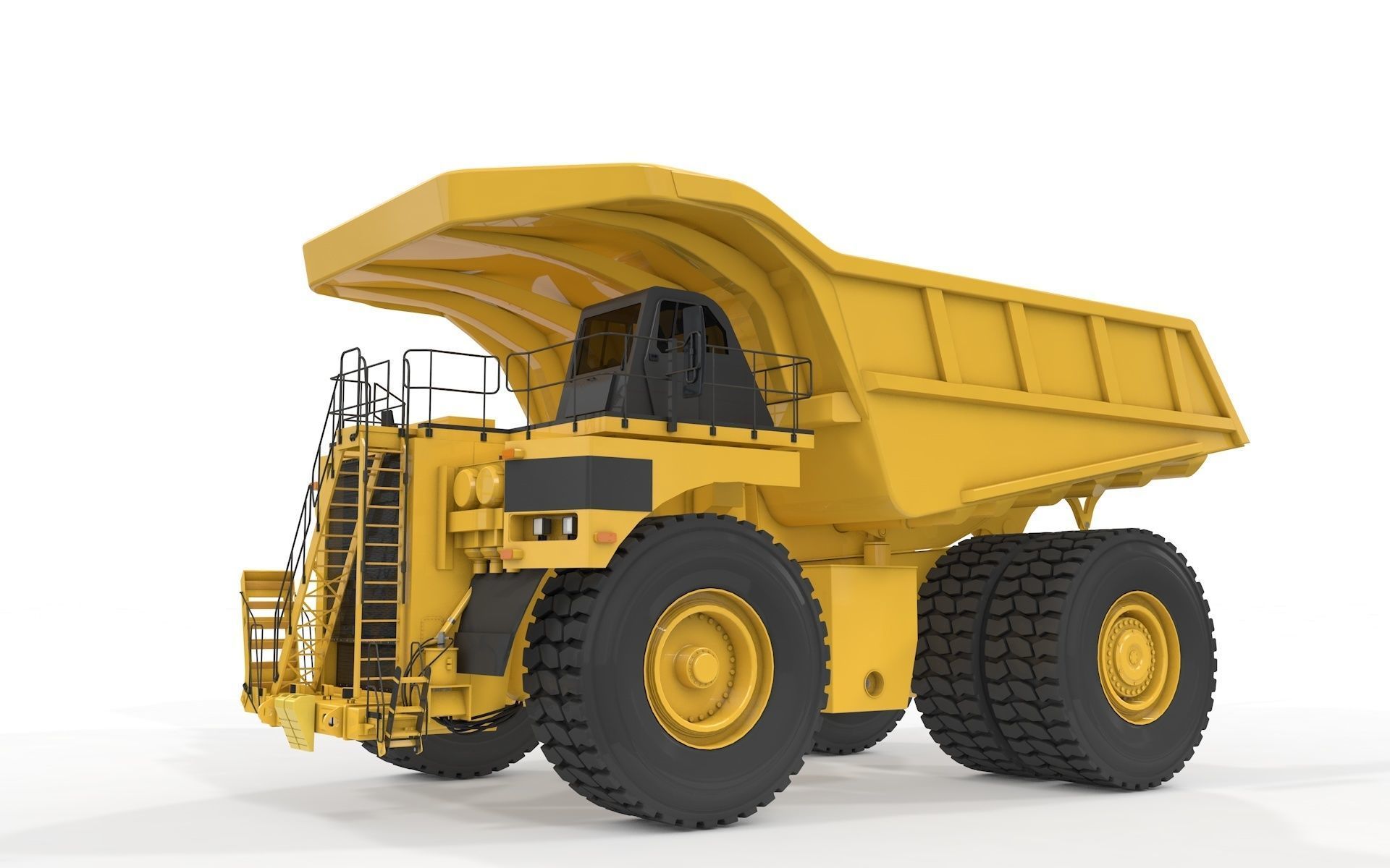 Rigged Mining Truck  3D model_20