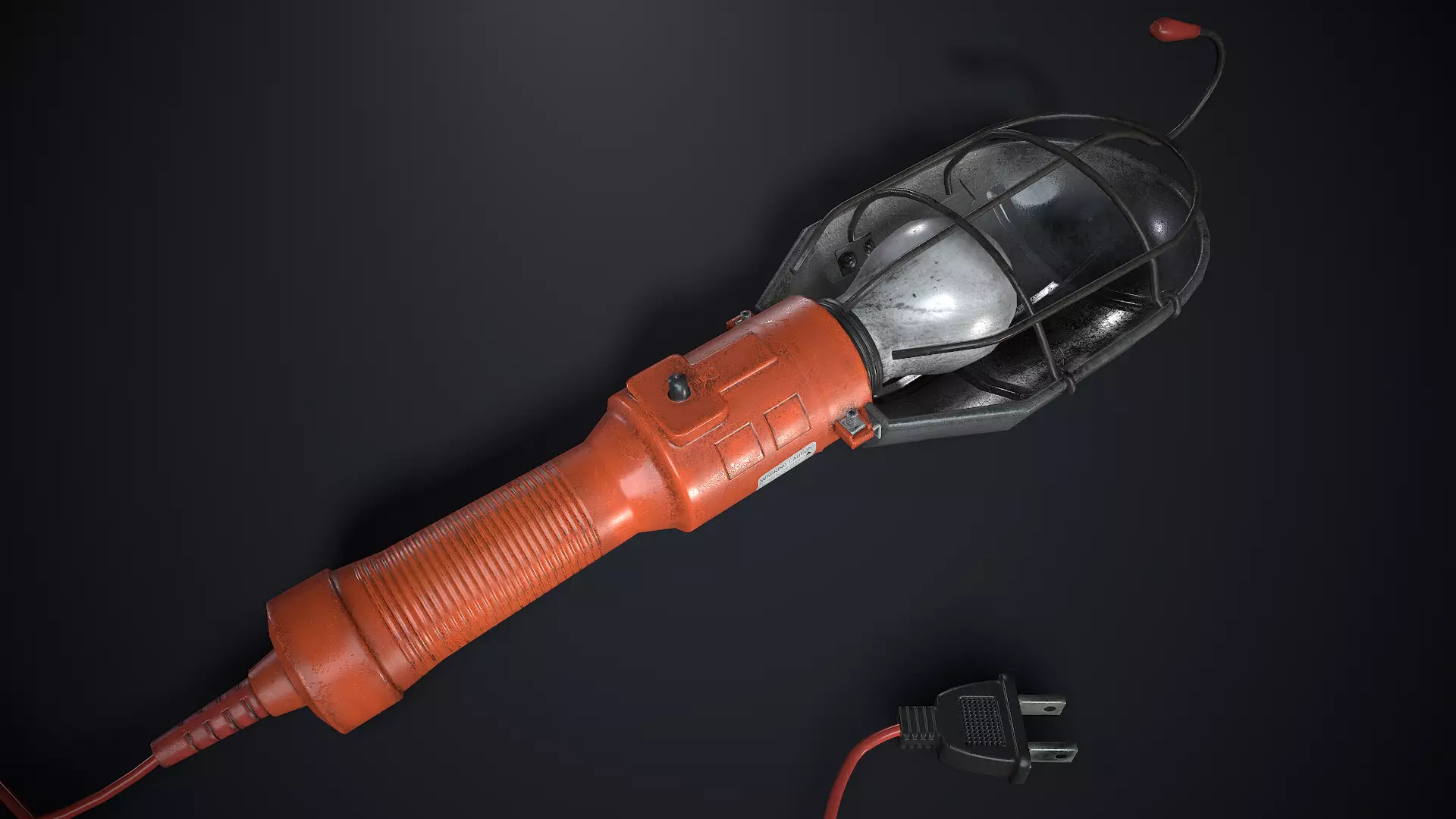 Trouble Lamp Low-poly 3D model