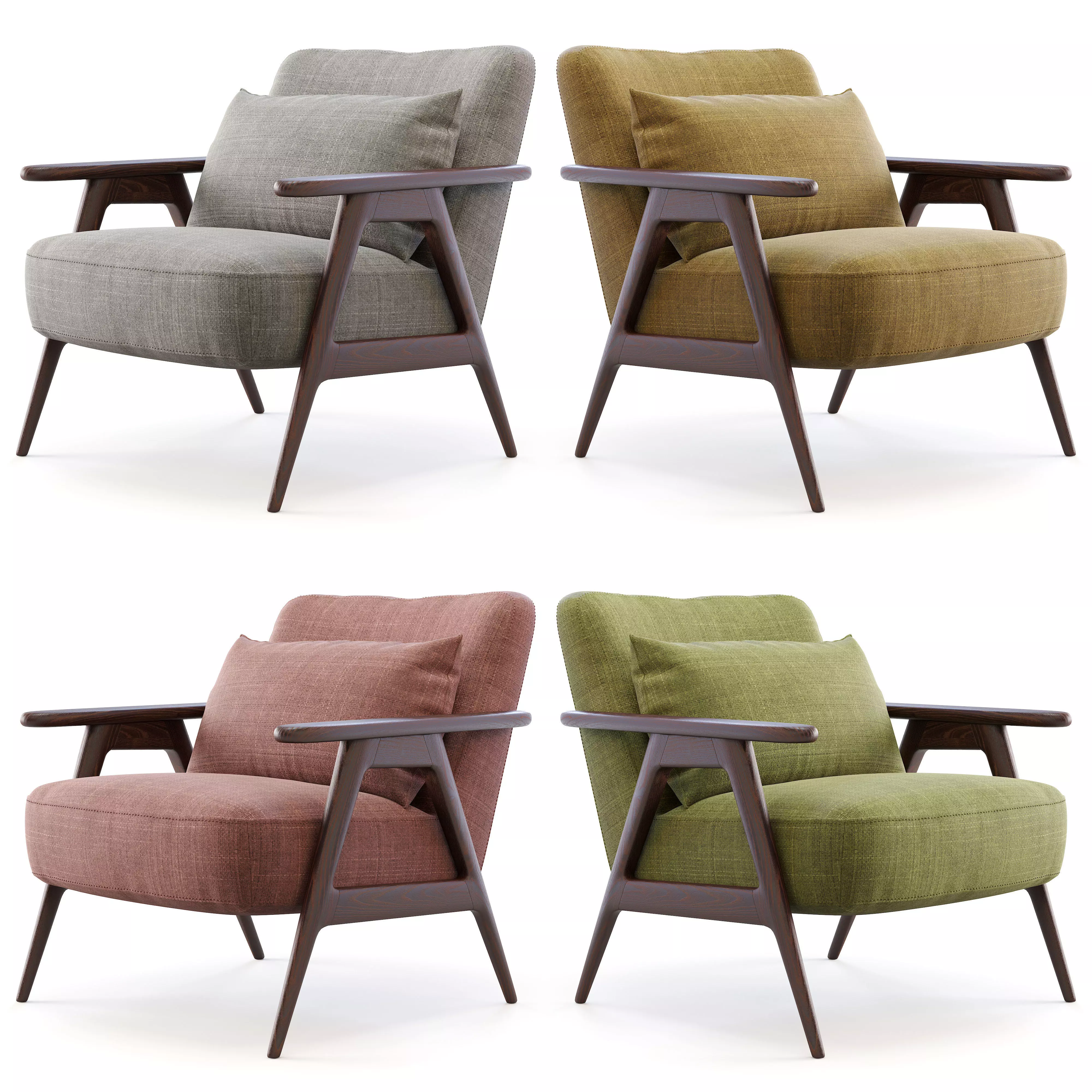 John Lewis end Partners Hendricks Accent Chair 3D model_0