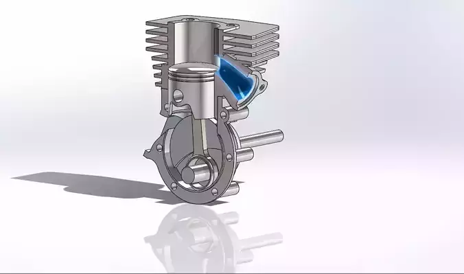 Peugeot 105 engine cutting model