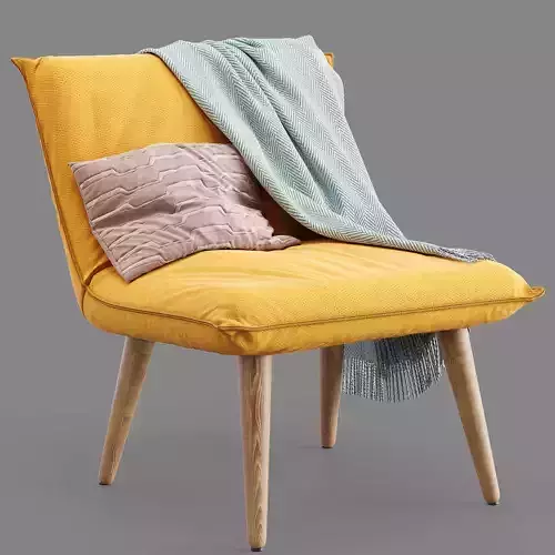 House by John Lewis Tuck Accent Armchair 3D model