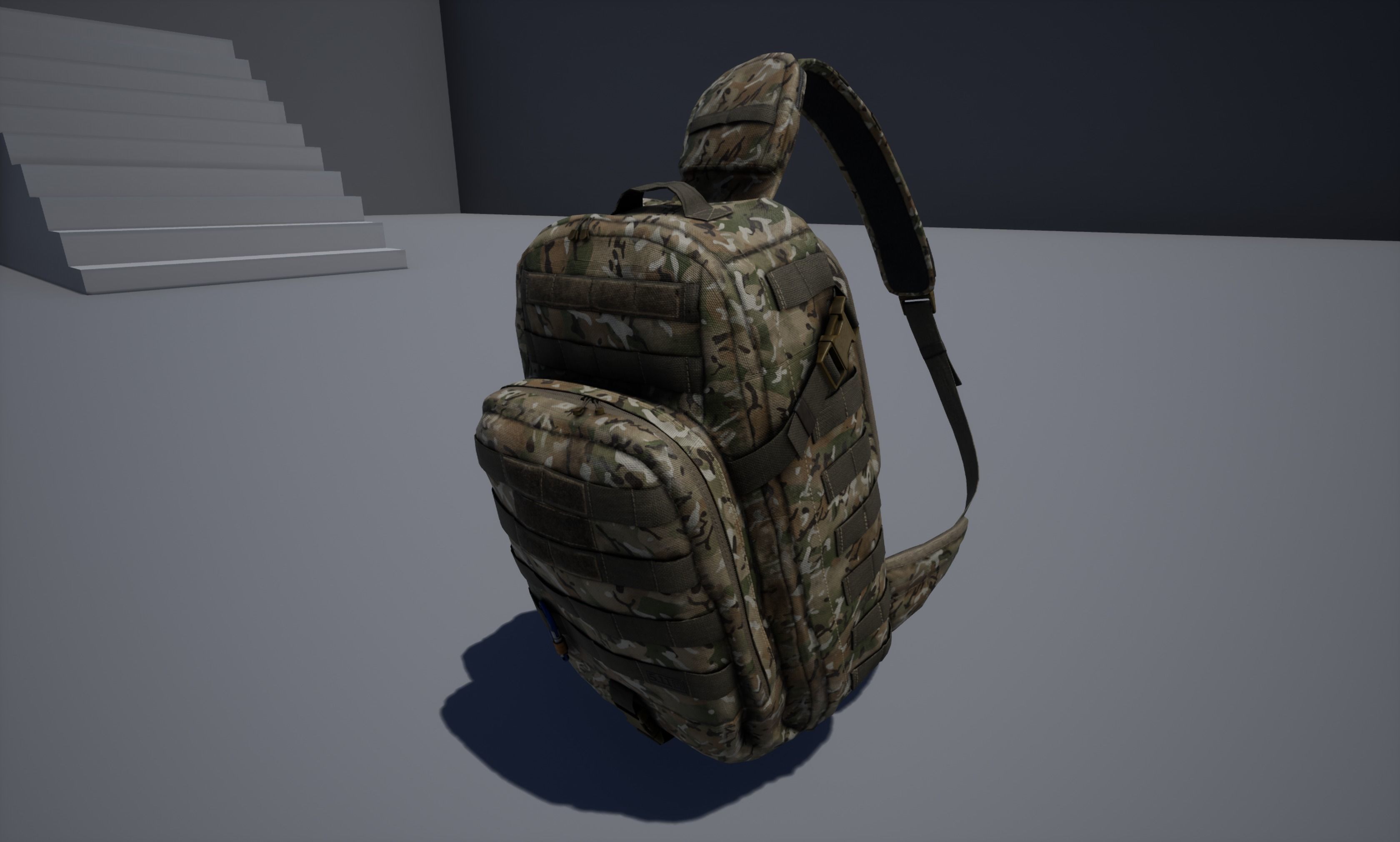 Moab Rush tactical bag Low-poly 3D model_29