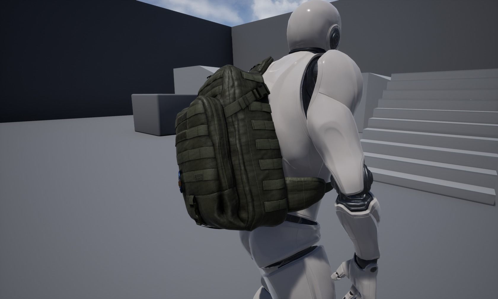 Moab Rush tactical bag Low-poly 3D model_19