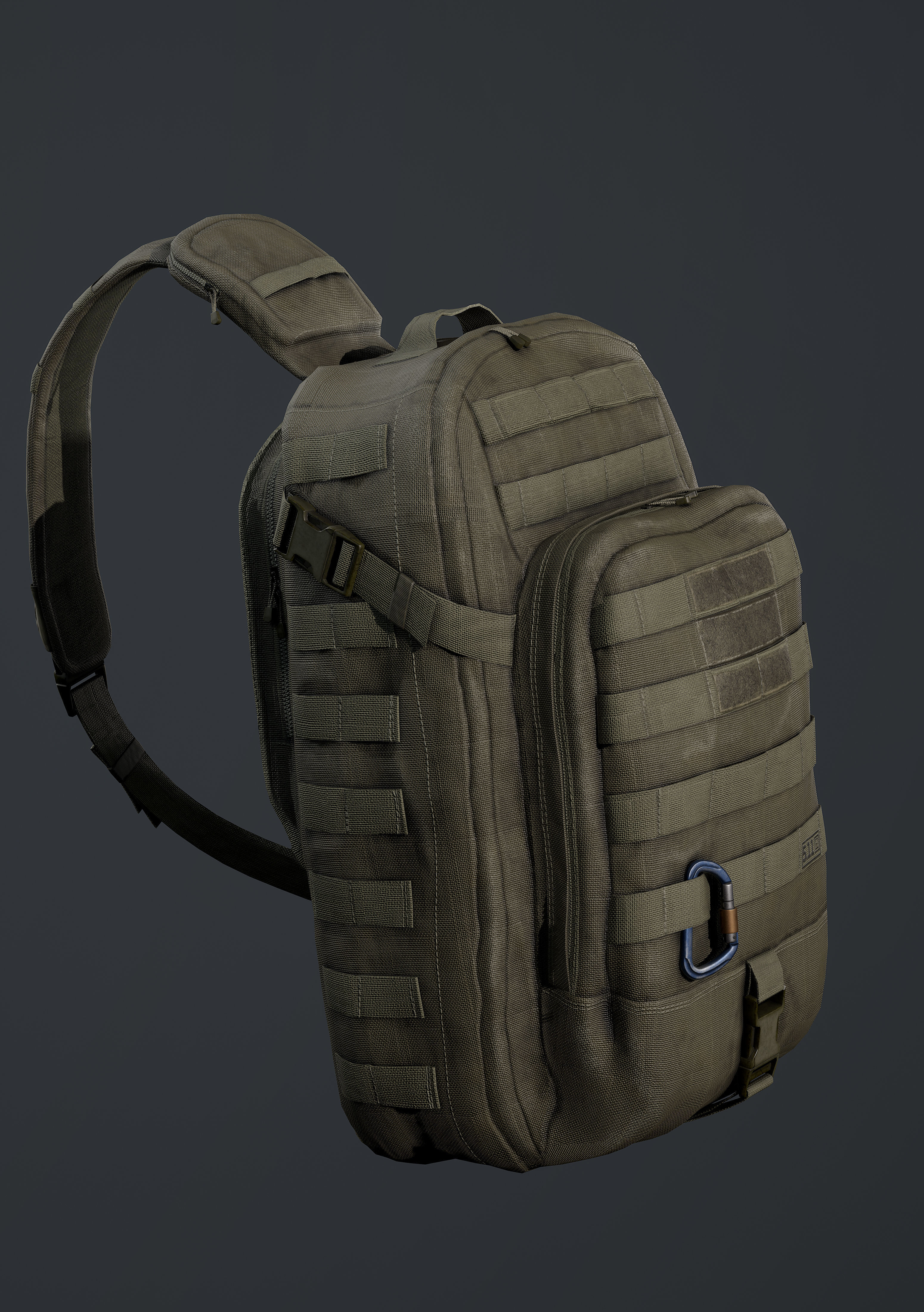 Moab Rush tactical bag Low-poly 3D model_1