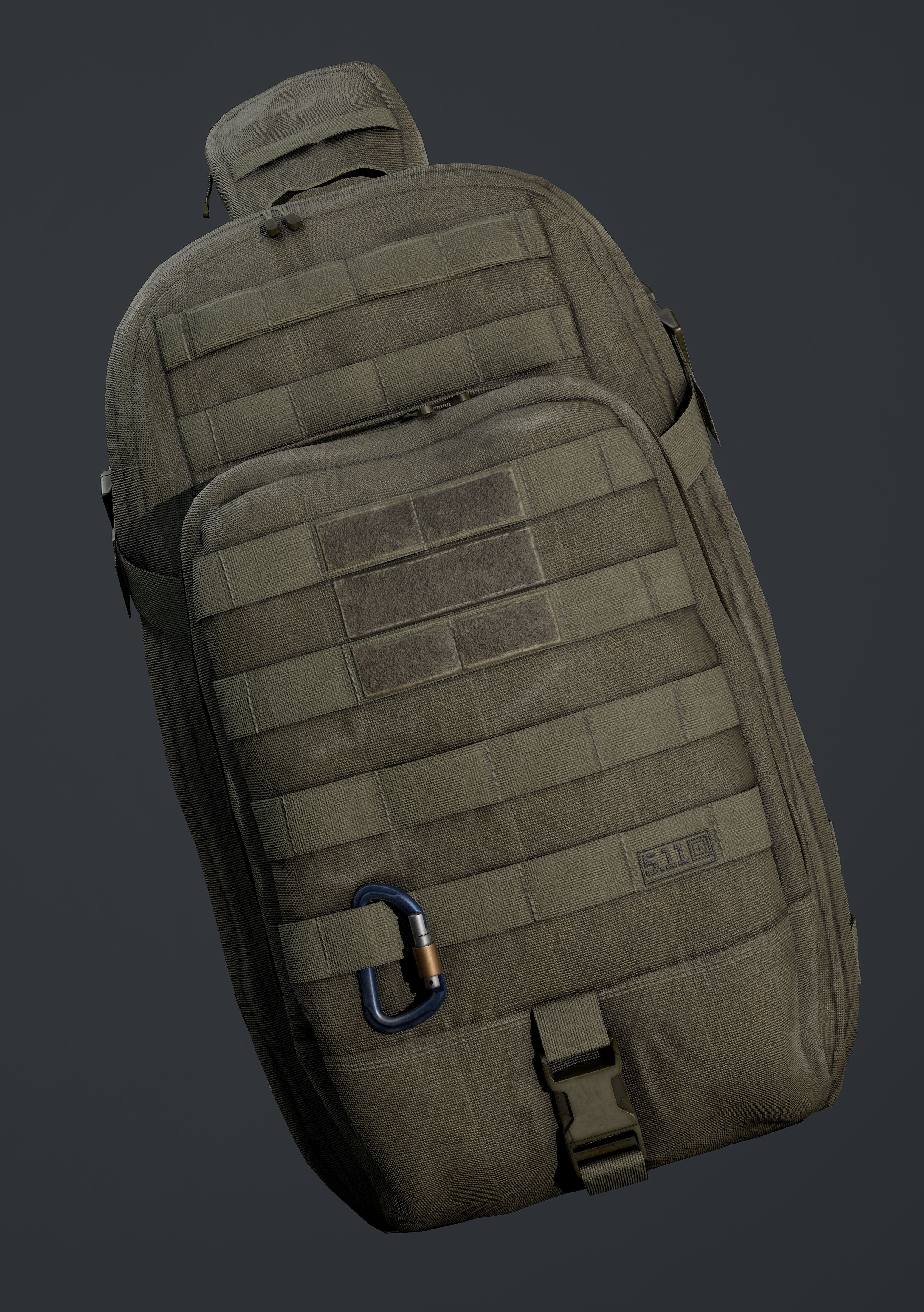 Moab Rush tactical bag Low-poly 3D model_2