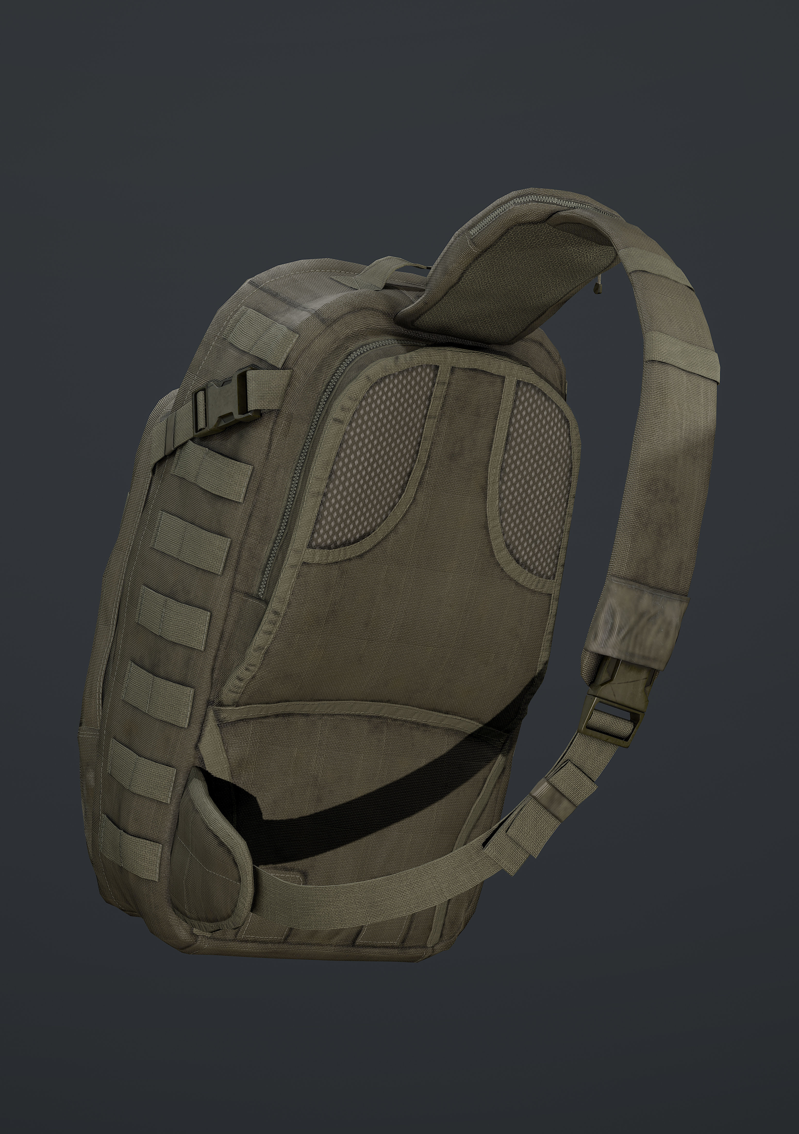 Moab Rush tactical bag Low-poly 3D model_5