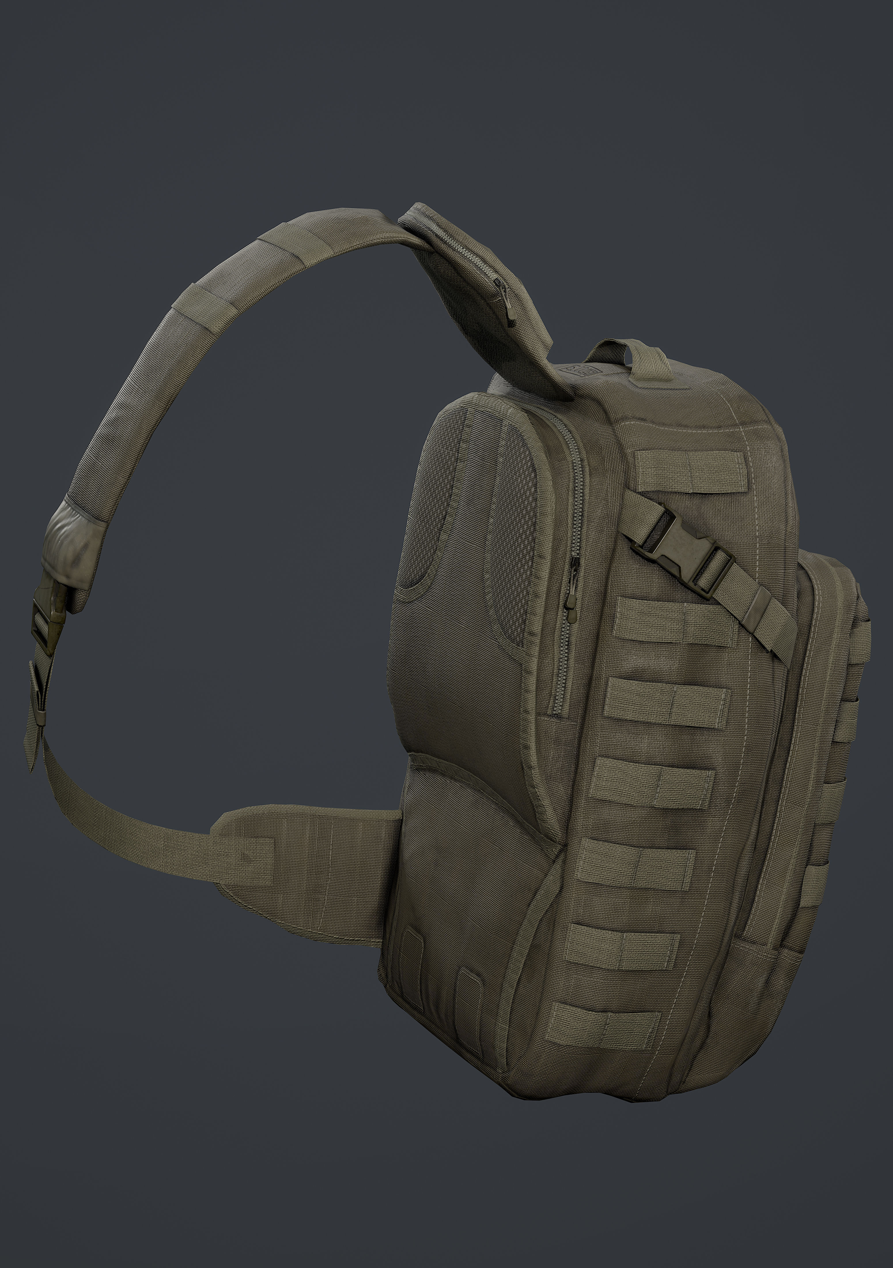 Moab Rush tactical bag Low-poly 3D model_4