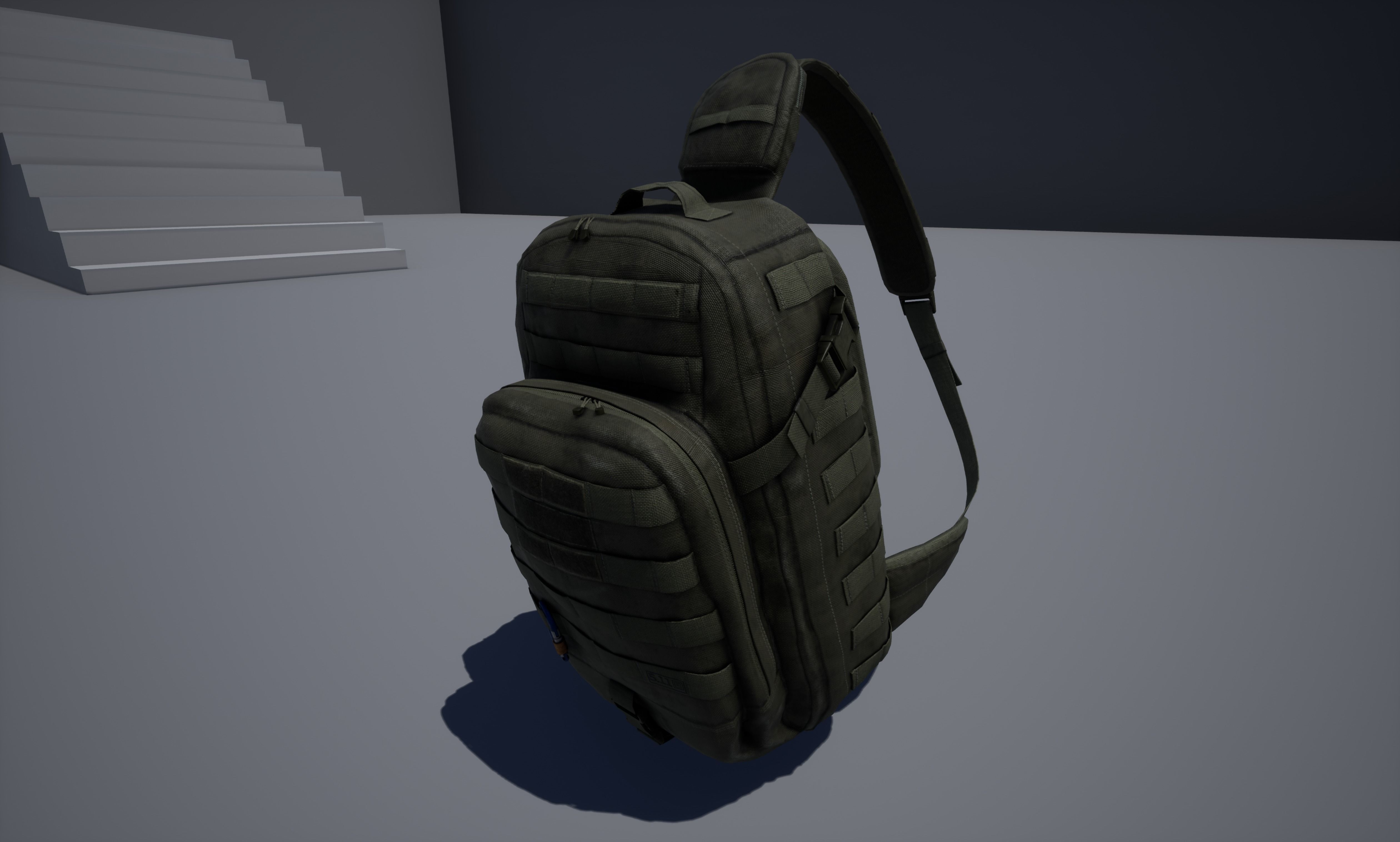 Moab Rush tactical bag Low-poly 3D model_25