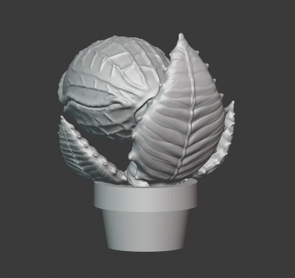 Audrey 2 alien plant 3D print model_3