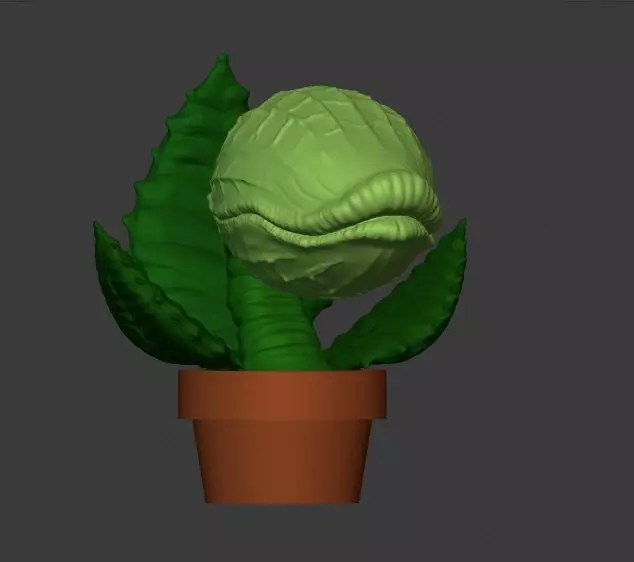 Audrey 2 alien plant 3D print model_0