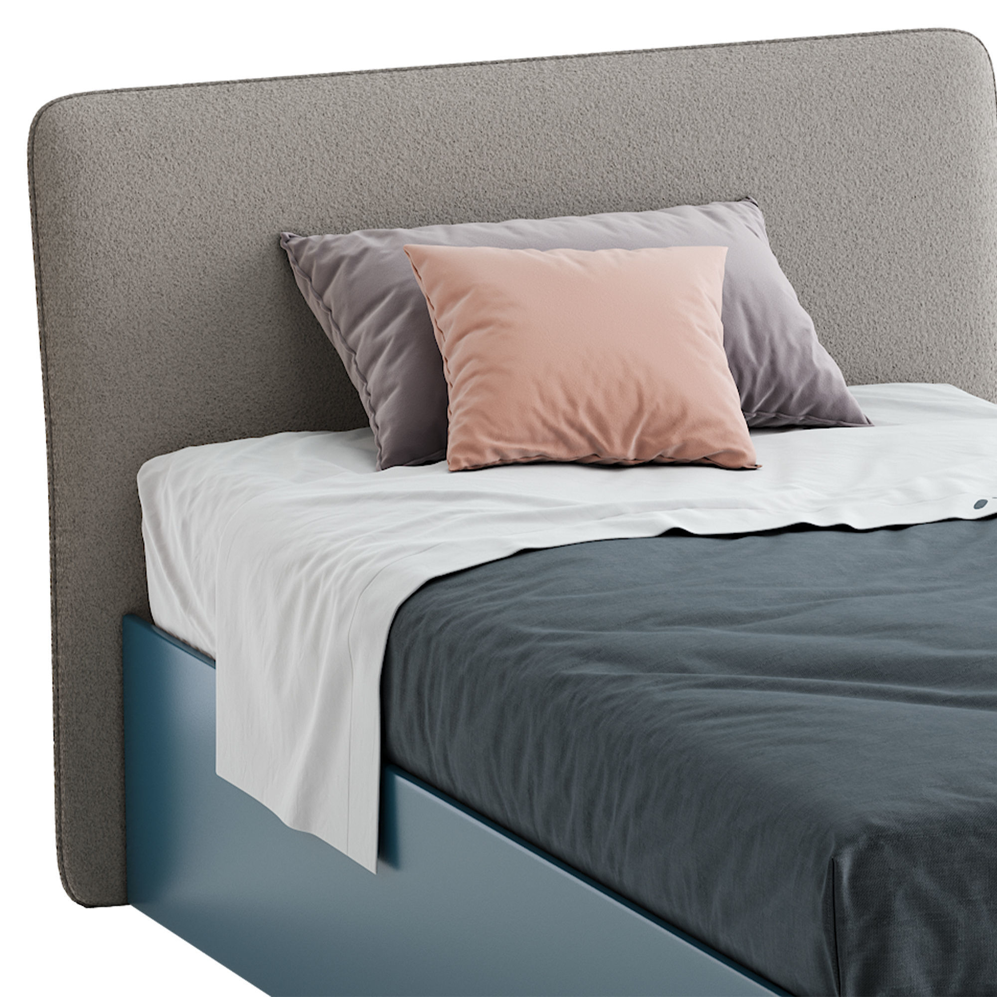 FLARE SINGLE BED 3D model_1