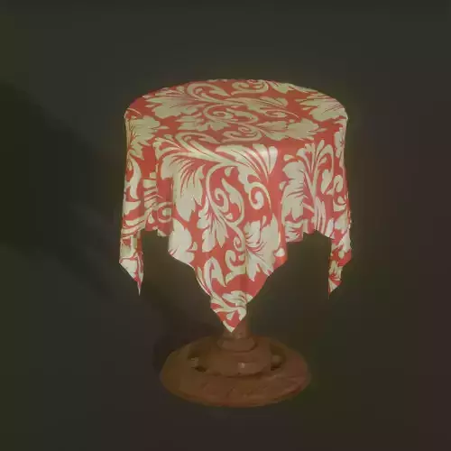 PBR Small Dining Table Low poly 